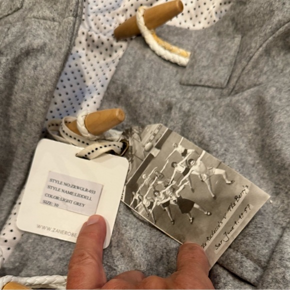 Wool Coat Zanerobe Scandi Girl Gray Toggle Duffle Coat Jacket Winter Cottage 8 - Picture 6 of 11